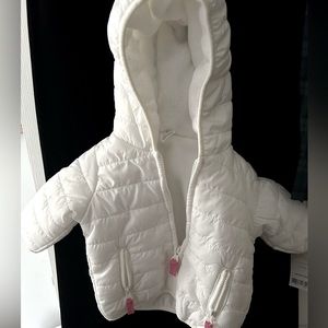 Carter’s Baby Girl White Jacket - Size 3 Months - NWT
